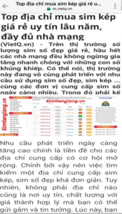Báo Vietq giới thiệu Top địa chỉ mua bán sim số đẹp- Sim Tiền Giang